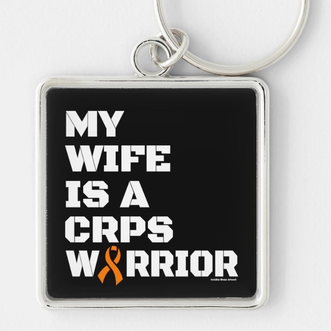 Warrior/Block/Wife...CRPS Keychain (Front)