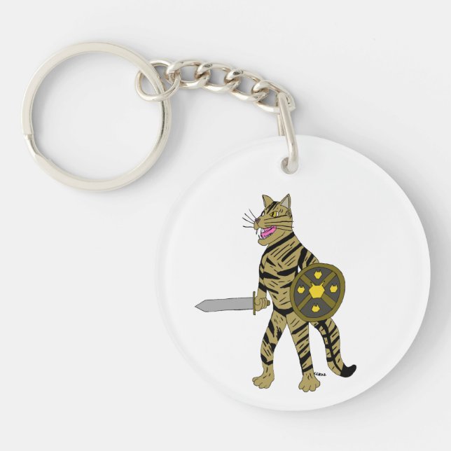 Warrior Cat Keychain (Front)