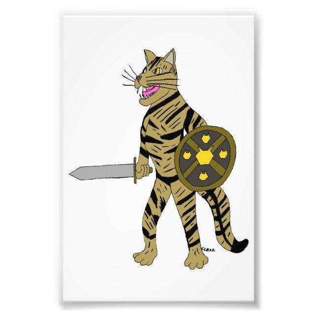 Warrior Cat Photo Print (Front)