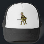 Warrior Cat Trucker Hat<br><div class="desc">Sonic_Zephs cat Eeny as a fantasy style warrior.</div>