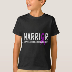 Warrior Chiari Malformation Awareness Purple T-Shirt