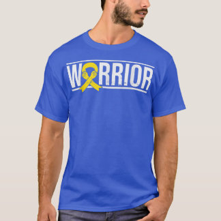 Warrior Childhood Cancer Awareness Ribbon Child Ki T-Shirt