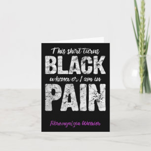 Warrior Chronic Pain Fibro Awareness Distressed Card