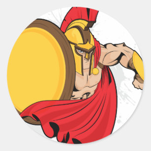 Warrior Classic Round Sticker
