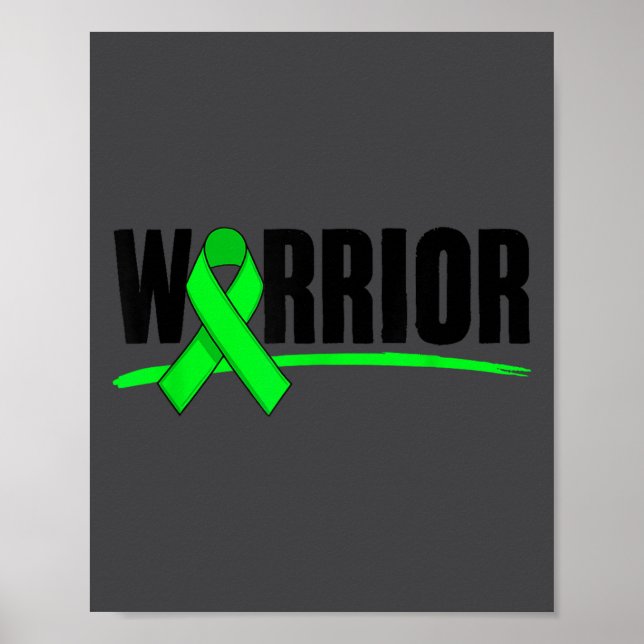 Warrior Depression Anxiety Mental Health Awareness Poster (Front)