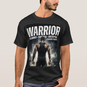Warrior Determined Powerful Unstoppable Sports Mot T-Shirt