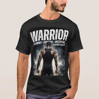 Warrior Determined Powerful Unstoppable Sports Mot T-Shirt