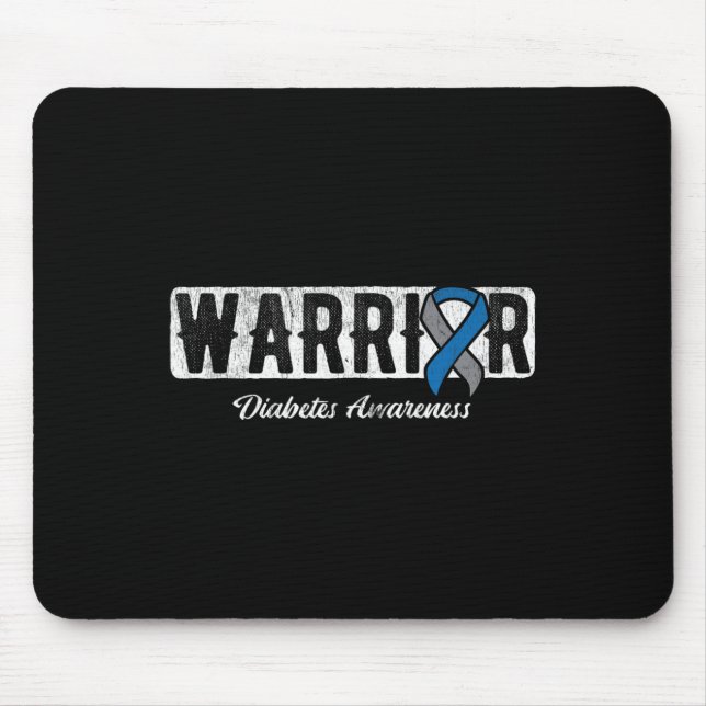 Warrior Diabetes Awareness  Mouse Pad (Front)