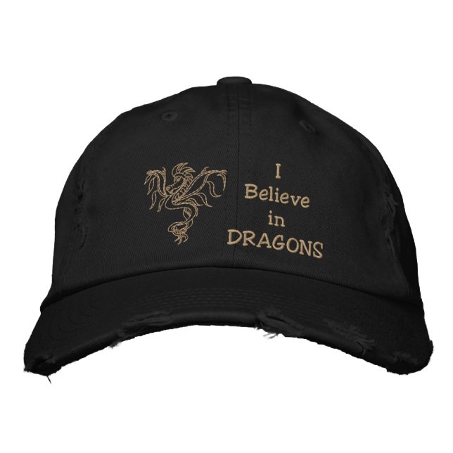 Warrior Dragon Embroidered Hat (Front)