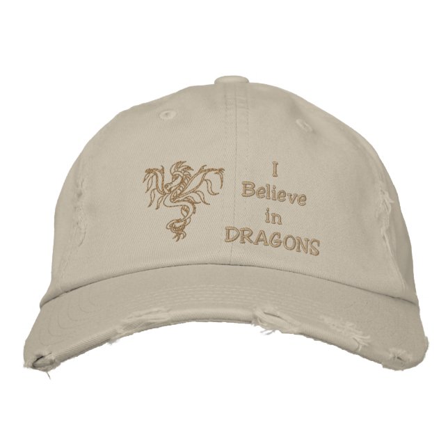 Warrior Dragon Embroidered Hat (Front)