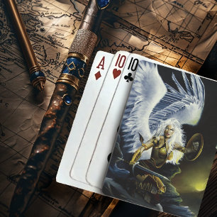 Warrior Fantasy Angel Sword Playing Cards