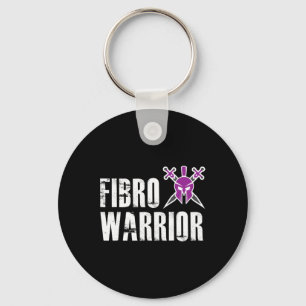 Warrior - Fibromyalgia Awareness Fighter 1 Keychain