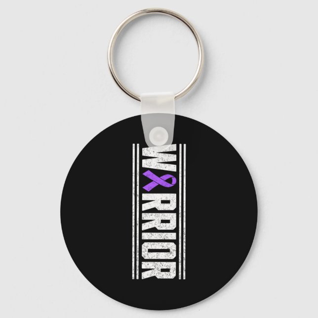 Warrior fighter survivor lupus awareness sle keychain (Front)