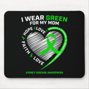 Warrior Fighter Women Men Gifts Mom Kidney Disease Mouse Pad