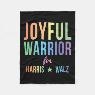Warrior For Kamala Harris Tim Walz 2024 2 Fleece Blanket