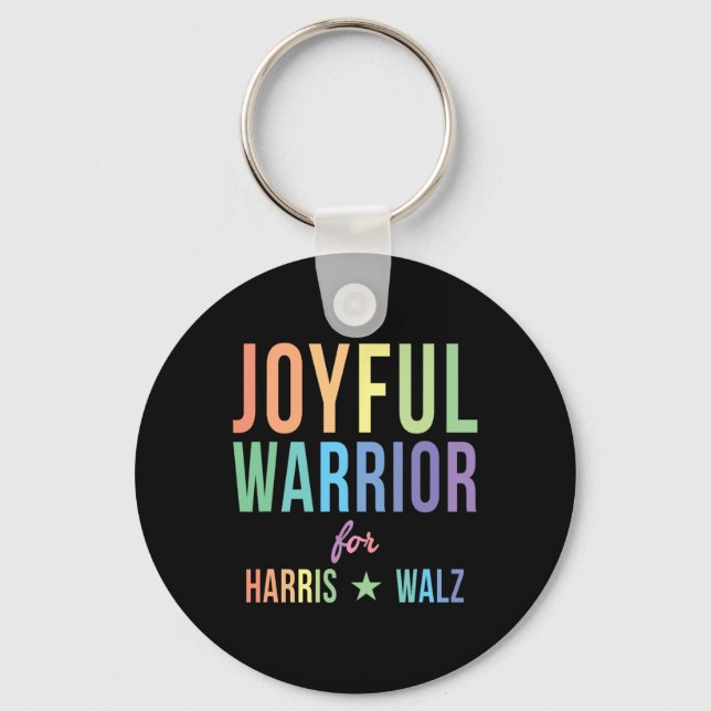 Warrior For Kamala Harris Tim Walz 2024 2  Keychain (Front)
