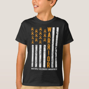 Warrior For Women And Men Multiple Sclerosis Aware T-Shirt