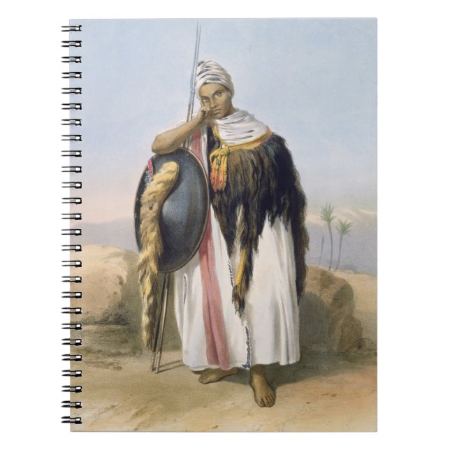 Warrior from Amhara, Ethiopia, illustration from ' Notebook (Front)