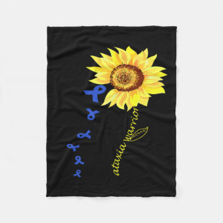 Warrior Fun Design Ataxia Awareness.  Fleece Blanket