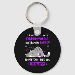 Warrior I Suffer From Fibromyalgia Keychain