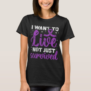 Warrior I Want To Live Not Just Survived Grunge T-Shirt