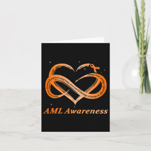 Warrior I'm Fine Acute Myeloid Leukaemia Awareness Card