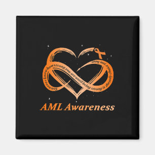 Warrior I'm Fine Acute Myeloid Leukaemia Awareness Magnet