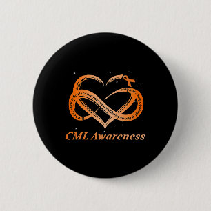 Warrior I'm Fine Chronic Myeloid Leukaemia Awarene 2 Inch Round Button