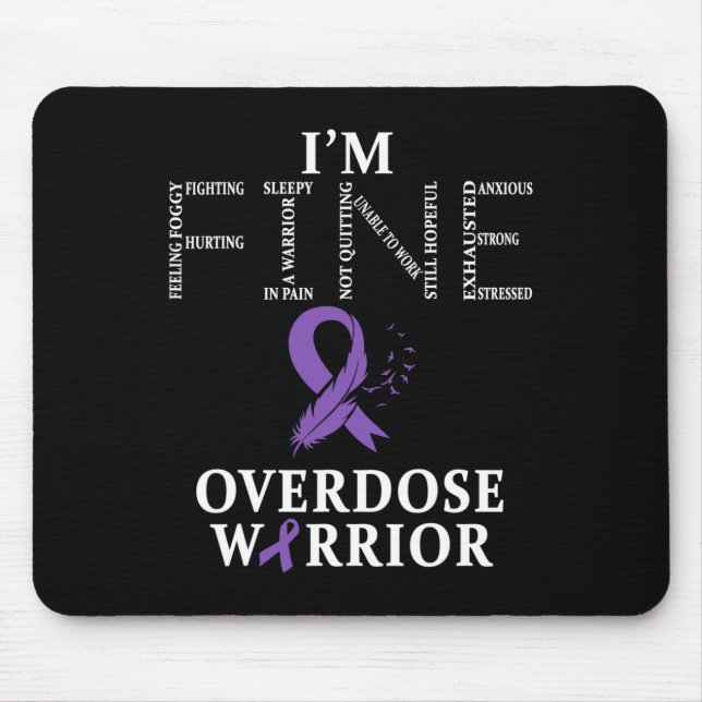 Warrior I'm Fine  Mouse Pad (Front)