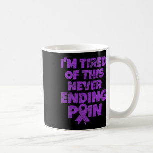 Warrior I'm Tired Of Never Ending Pain Grunge Coffee Mug