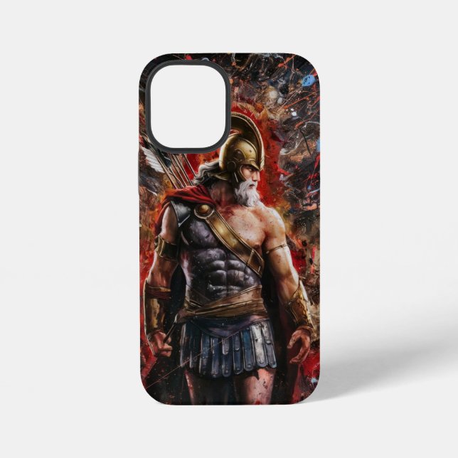 Warrior in Battle Stance iPhone Case (Back)