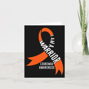 Warrior Leukaemia Awareness Blood Cancer Chemother Card