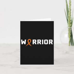 Warrior Leukaemia Shirt - Blood Cancer Awareness Card