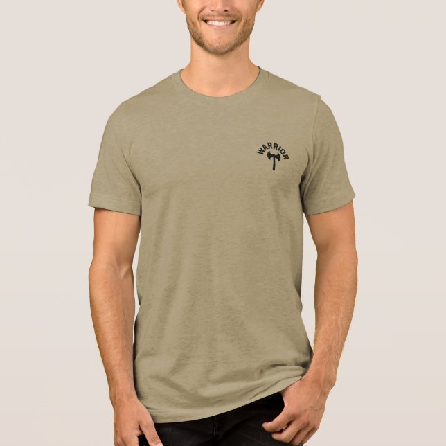 Warrior Logo Battleaxe Tri-Blend Shirt (Front)