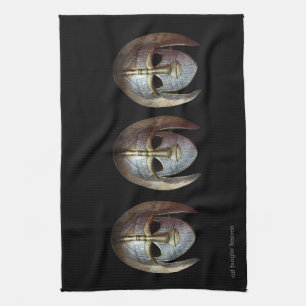Warrior Mask Kitchen Towel