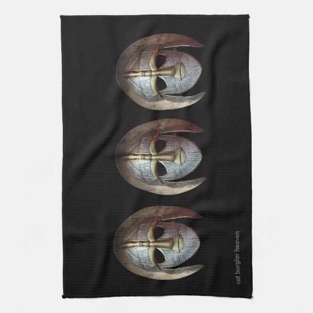 Warrior Mask Kitchen Towel (Vertical)