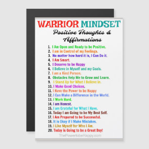 WARRIOR MINDSET MAGNETIC CARD