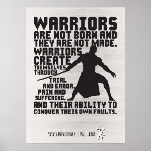 Warrior - Motivational Poster