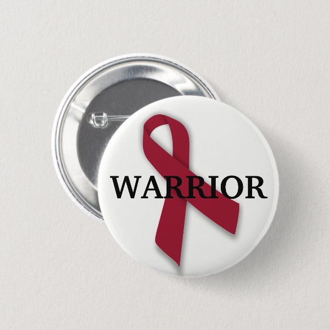 Warrior Multiple Myeloma Awareness 2 Inch Round Button (Front & Back)