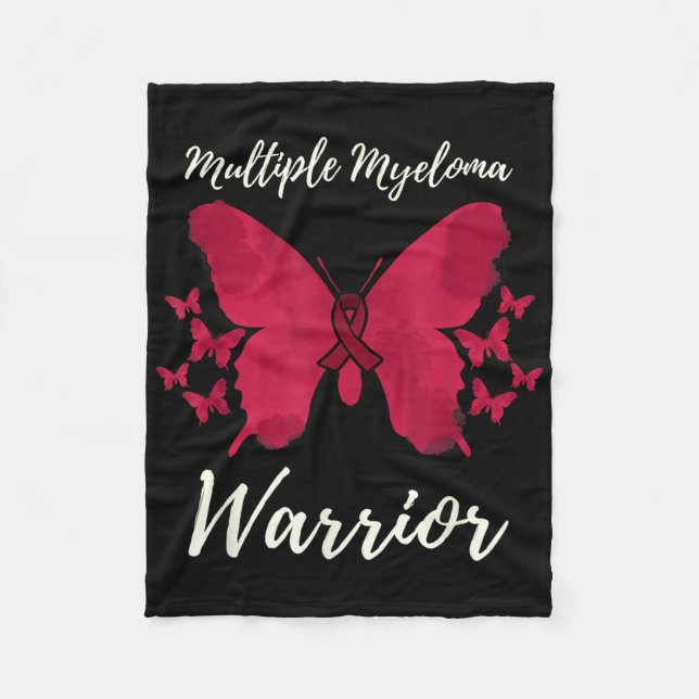 Warrior Multiple Myeloma Awareness  Fleece Blanket (Front)