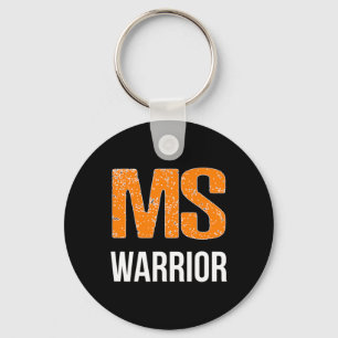 Warrior Multiple Sclerosis Awareness Keychain
