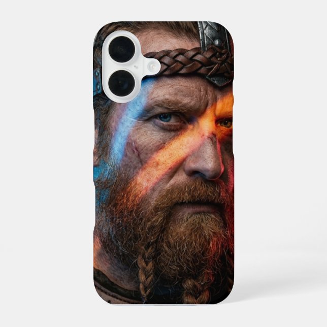 Warrior of Fire and Ice - iPhone 16 Protective Cas Case (Back)