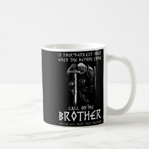 Warrior Of God Call On Me Bother Fight Knight Temp Coffee Mug