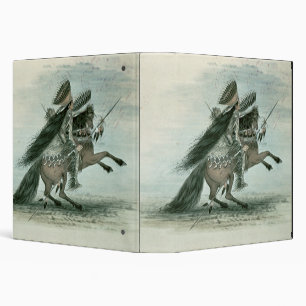 Warrior of the Crow Tribe (w/c on paper) Binder