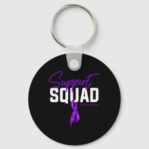 Warrior Overdose Awareness Month Support Squad Pur Keychain