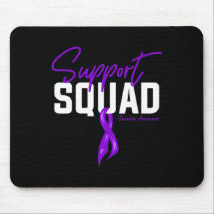 Warrior Overdose Awareness Month Support Squad Pur Mouse Pad