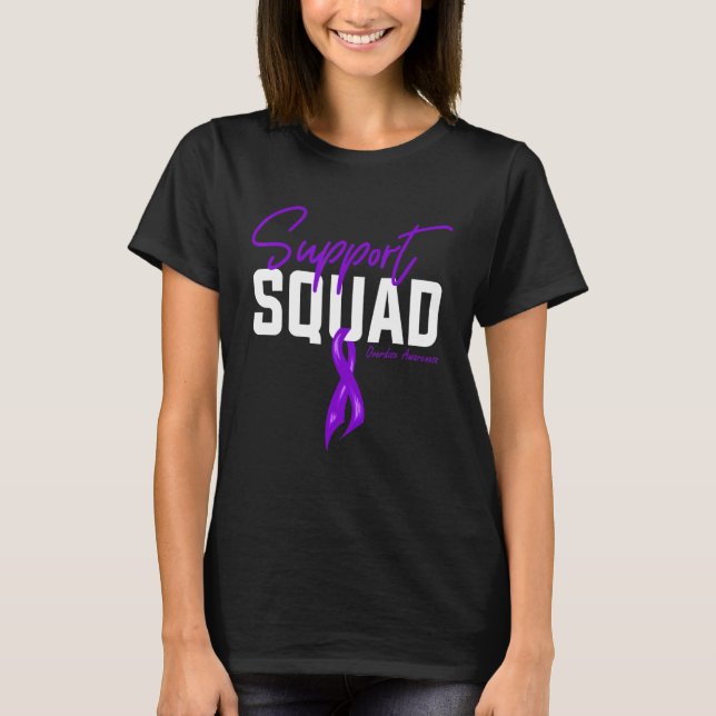 Warrior Overdose Awareness Month Support Squad Pur T-Shirt (Front)