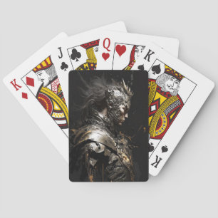 Warrior Portrait Fantasy Painting Dark Character  Playing Cards