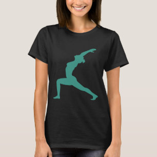 Warrior Pose I Yoga Vector T-Shirt