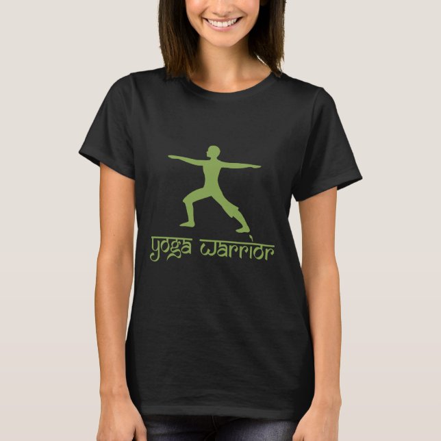 Warrior Pose Yoga Fitted T-Shirt (Front)